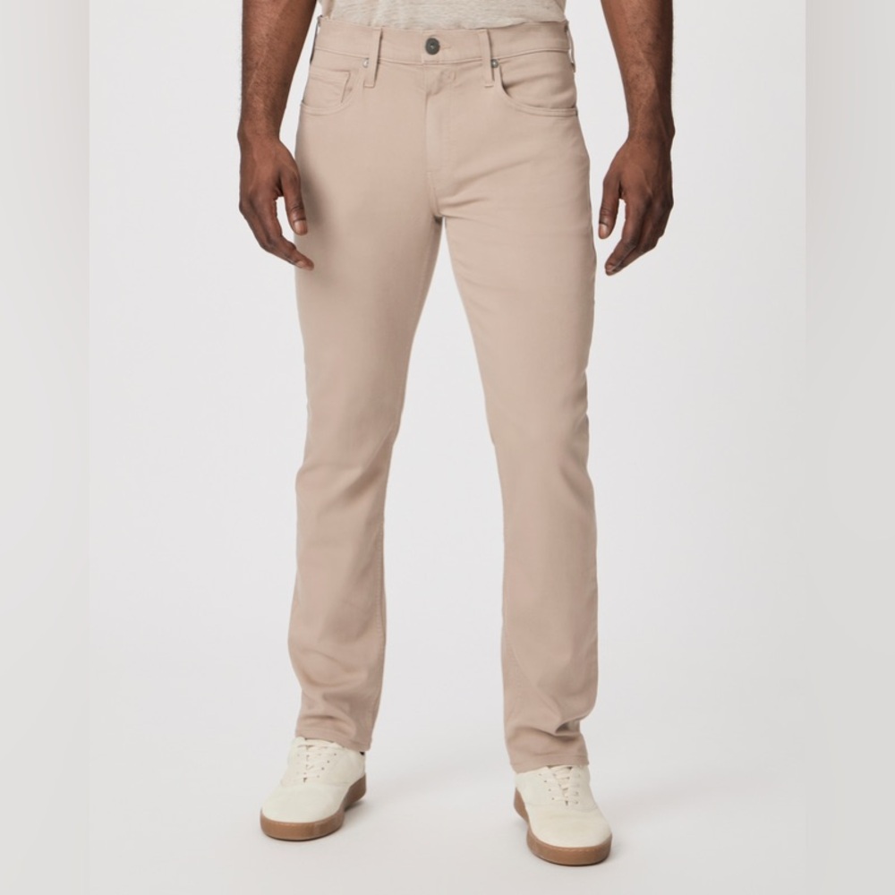 NEW PAIGE Denim Transcend Federal Slim Straight Jean [Toasted Almond]